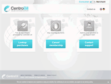Tablet Screenshot of centrobill.com